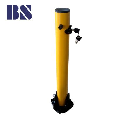 China Parking Garage Bollard Folding Parking Bollards Lock Traffic Protection Device Manual Pull Bollard for sale