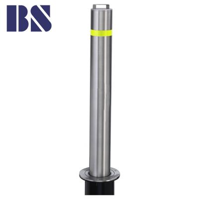 China Cover Steel Manual Bollard Stainless Steel Mall Manual Bollard Retractable Bollard for sale