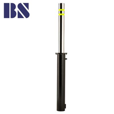 China Shopping Mall Retractable Bollard Manual Barrier Parking Bollard Road Safety Stainless Steel Retractable Bollard for sale