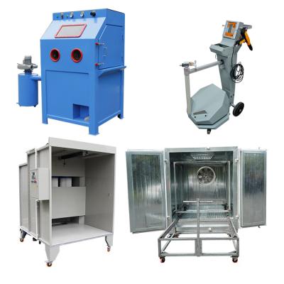 China Sandblasting machinery repair shops and powder coating equipment for metal surface finishing for sale