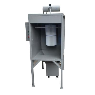 China Machine Repair Shops Small Mini Cheap Powder Coating Booth Powder Recovery System for sale