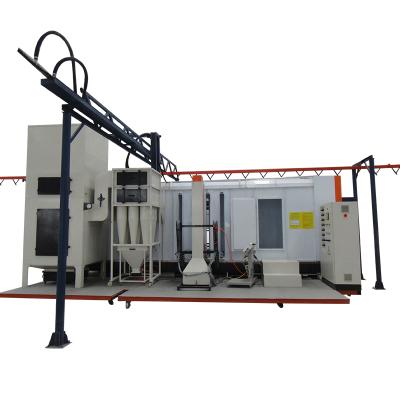 China Machinery Repair Shops Cyclone Powder Spray Booth Coating System For Quick Color Change for sale