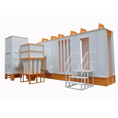 China Automatic Machinery Repair Shops Powder Coating Booth Cyclone Recovery for sale