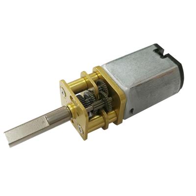 China Brush Small DC Gear Motor DC 3V 6V 12V 24V Diameter 13mm For Door Lock for sale