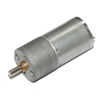 China 25 mm 20 Rpm borstel DC-versnellingsmotor 6V 12V Low Speed Micro Geared DC-motor Te koop