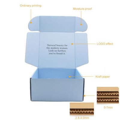 China Recyclable Custom Printed Mailing Bakery Donuts Corrugated Groove E-Commerce Packaging Box Recyclable Custom Printing Take Away Paper Boxes for sale