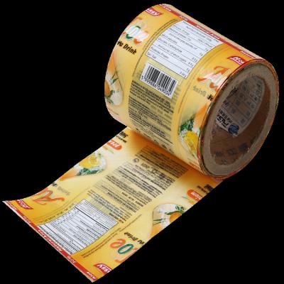 China China Beverage Label Bottled Water Packaging Customized Wholesale Heat Sensitive Heat Shrink Plastic Wrap Bands Sleeve Label for sale