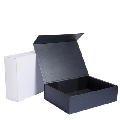 China Luxury Custom Handmade TPak Logo Cardboard Matte Black Wig Magnet Box Packaging With Magnetic Lid With Foam Insert for sale