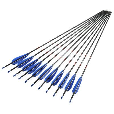 China ACCMOS ID 4.2 Blue Feather Carbon Shooting Arrow Real Recurve Bow Archery Archery for sale