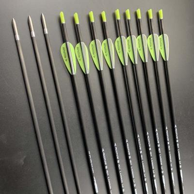 China Hunting ID 3.2 Thorn 350 400 500 600 700 800 900 1000 Pure Carbon Arrow 0.006 Shooting And Hunting for sale