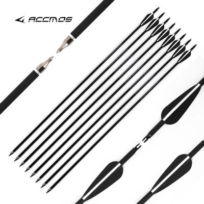 China Archery 500 Spine Feather Carbon Arrow Shaft Real Arrow Shaft Hunting 30inch Carbon for sale