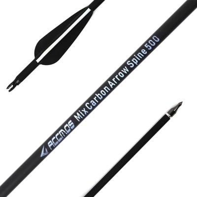 China Factory Outlet 500 Spine Arrow Archery 6.2mm Shaft Arrow Carbon Mixed Hunting for sale