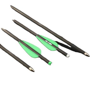 China Shooting Factory Crossbow Hunting Bolts Pure Carbon Shafts Make Up Bows Arrows Crossbow Arrow 11inch for sale