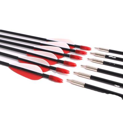 China Hunting Price Archery Bulk Shooting 7mm Fiberglass Arrow Recurve Bows Practice Arrows Archery Hunting Arrow for sale