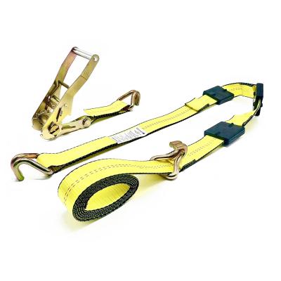 China Polyester ES10059 2 in x 10ft Car Carrier Strap Auto Tie Down Strap Car Wheel Strap for Trailer for sale