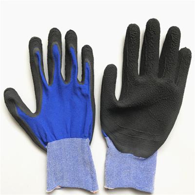 China Gardening 18 Gauge Soft Latex Foam Safety Gloves for sale