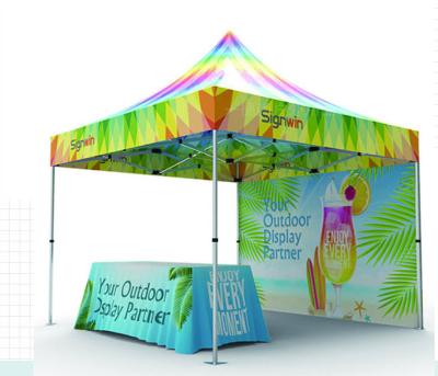 China UV Resistance Aluminum Trade Show Tent Exhibition Marquee Gazebos Canopy Pop Up Custom Printed Tents 10x10 Advertising Logo Outdoor Bag for sale