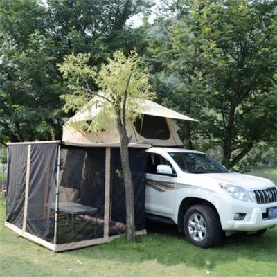 China Outdoor velaria tent roof top car soft shell 1.8m high quality aluminum windproof camping for sale