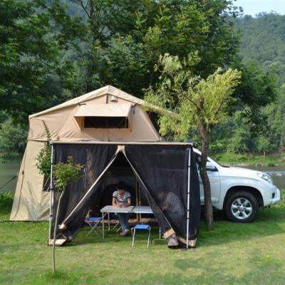 China High quality aluminum outdoor 1.9m roof top car tent top set soft shell camping windproof custom made for sale