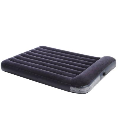 China Portable Ultralight Dark Blue Hair Planting Double Large Line Inflatable Air Bed Suit Sleep Pad for sale