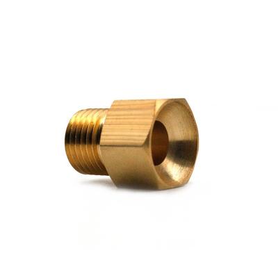 China Industrial Equipment Machining Precision Customized Metal Anodized Aluminum Brass Nut Turning Parts for sale