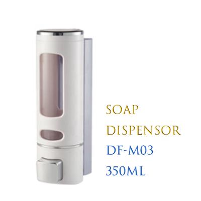 China Double Soap Dispenser 350ML DF-M01 Liquid Soap Dispenser Wall Mount Sanitizer Shampoo Dispenser Sanitary Washroom Supplies Stabilized Soap for sale