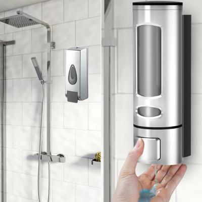 China Sanitary Stabilized Foam Soap Dispenser Shower Soap Dispenser 600ML DF-F01 Hand Push Shampoo Dispenser Supplies for sale