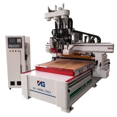 China Other Durable Using Low Price Liner Tool Changer With Drill Bank Nesting CNC Machine for sale