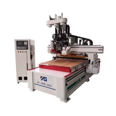 China Other Special Widely Used Wood Cutting Machine CNC Design Router Coating Tool Working Switch With Drill Bank Nesting CNC Machine for sale