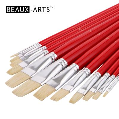 China Artist Oil Brush Oil Brush ChungKing Hog Hair Painting Reading Brush Educational School Art Supplier for sale