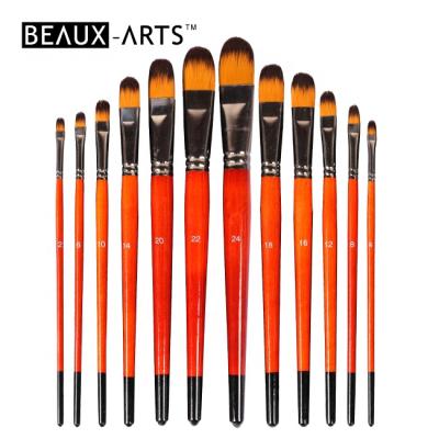 China Watercolor and Acrylic Brush Filbert Acrylic and Two-tone Synthetic Professional Artist Paint Brush Watercolor Set for sale