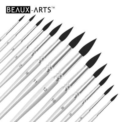 China Goat Hair Soft Black Artist Brushes Painting Watercolor The Play Brush Watercolor Brush for sale