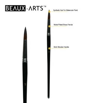 China High Quality Round Brush Water Color Artist Brush For Professional Art With Nylon Round Hair for sale