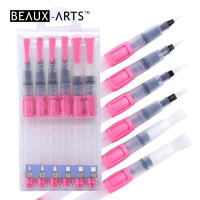 China Watercolor Painting Refillable Brush Pen Set Assorted Water Shapes For Watercolor Painting for sale