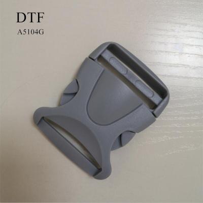 China Hardness ; Elasticity Gray Color Customized Release Plastic Side Buckle Insert Plastic Buckle For Belt for sale