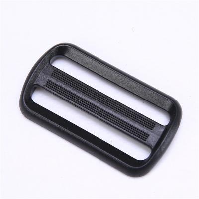 China Hardness ; Plastic Tri Elasticity Slider Slip Adjust Buckles For Bag Making Accessories Plastic Cam Buckle for sale