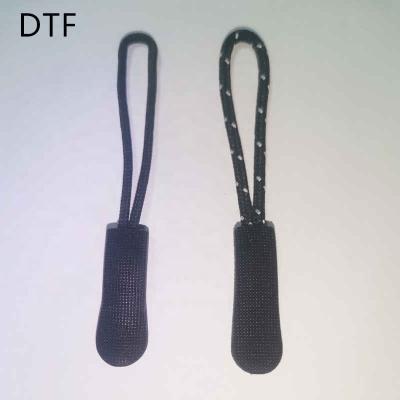 China China fashion free sample decorative single size custom logo nickel free pvc material plastic zipper pulls for bags handbag luggage for sale