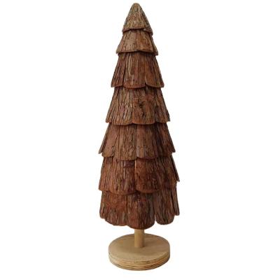 China Eco-Friendly Natural Tree Bark Garden Decor Holiday Tree for sale