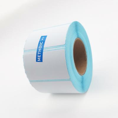 China Waterproof White Direct Self Adhesive Packaging Labels Thermal Label Sticker Paper Roll Fold Shipping Labels for sale