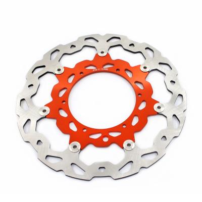 China KKE Aluminum Motorcycle 320mm Aluminum Front Brake Supermotard Disc Rotor Fit KTM Orange Except SXF 125/250 for sale