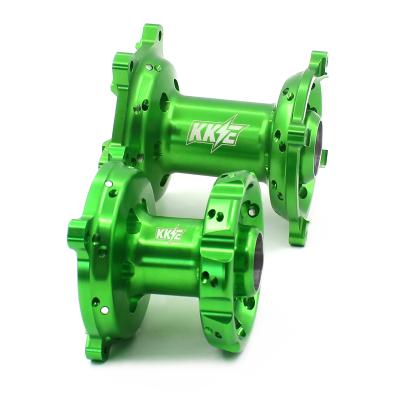 China KKE CNC Motorcycle Aluminum Alloy Supermoto Aluminum Hub Compatible With KAWASAKI KX250F KX450F 2007-2020 Green for sale