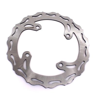 China 420 KKE Stainless Steel CNC Motorcycle Stainless Steel 240mm Rear Brake Disc Compatible with KAWASAKI KX125/250 2006-2008 KX250F KX450F 2006-2018 for sale