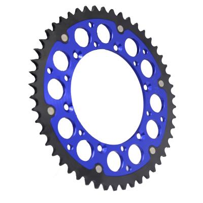 China Aluminum Alloy KKE CNC 44T 48T 50T Sprocket Fit For KAWASAKI KX250F KLX450R KX450F Chainwheel Blue Motorcycle Aluminum Alloy for sale