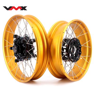 China » Wheelset Tubeless Fit » 3.0*19 VMX Aluminum 6082-T6 / 4.5*17 For BMW F1200GS 2013 - 2021 Hub 2021 Gold Aluminum Racing Black Rim for sale