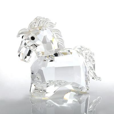 China New cartoon ponies 3D cute crystal animal craft diorama contemporary and contracted marine souvenirs for children's souvenir gifts for sale