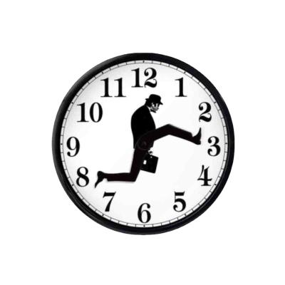 China American Style Department Of Silly Walks Clock Creative Clock Room Decoration Props Room Decor for sale