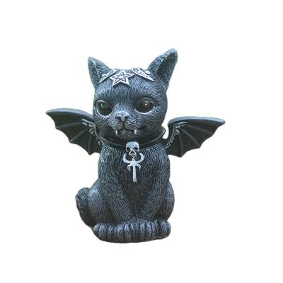 China China Resin Open Magic Cat Garden Ornaments Home Decoration Props for Living Room for sale