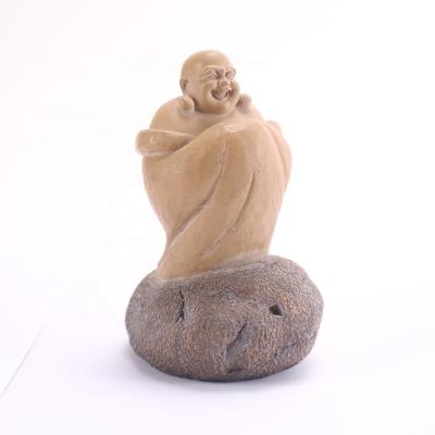 China China HAPPY FORGET hot sale baby popular home indoor small shaolin kongfu figurines decoration decor laughing monk for sale