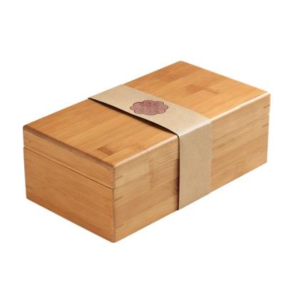 China Europe Wooden Small Tea Storage Wooden Gift Box Hand Packing Bamboo Box Wooden Crate for sale