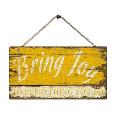 China USA Fast Delivery Creative Framed Decorative Wooden Party Atmosphere Word Dish Wall Hanging Wall Decorations for sale